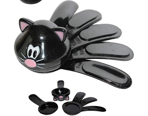 Joie Meow 5pc Measuring Spoons Black
