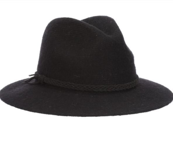 Lexi Wool Blend Safari Hat Black