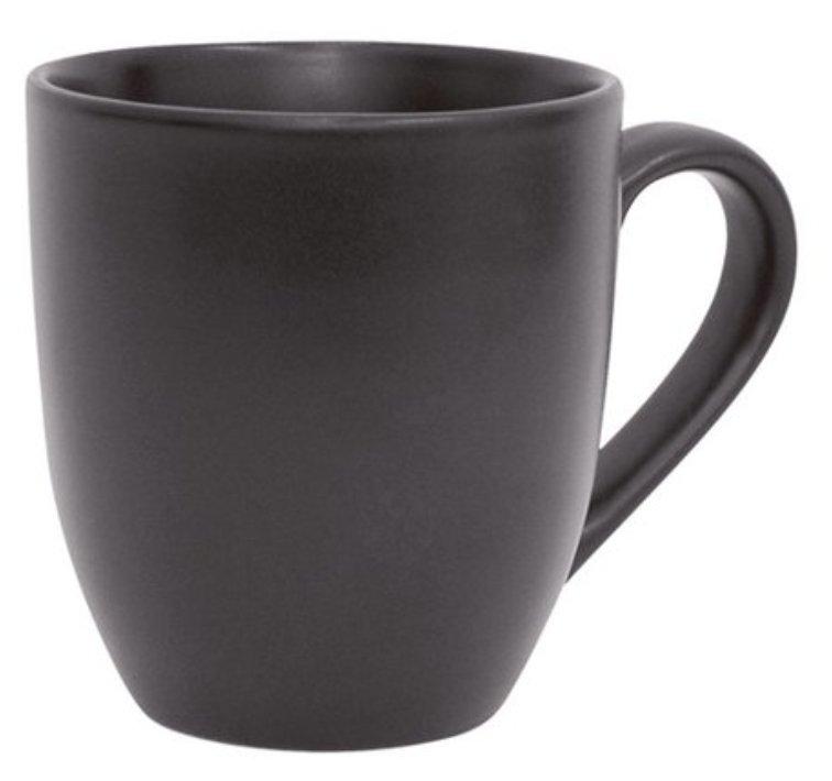 Matte Scoop Mugs Stoneware - 15oz Black