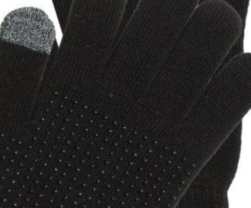 Touch Screen Stretch Knit Glove Black