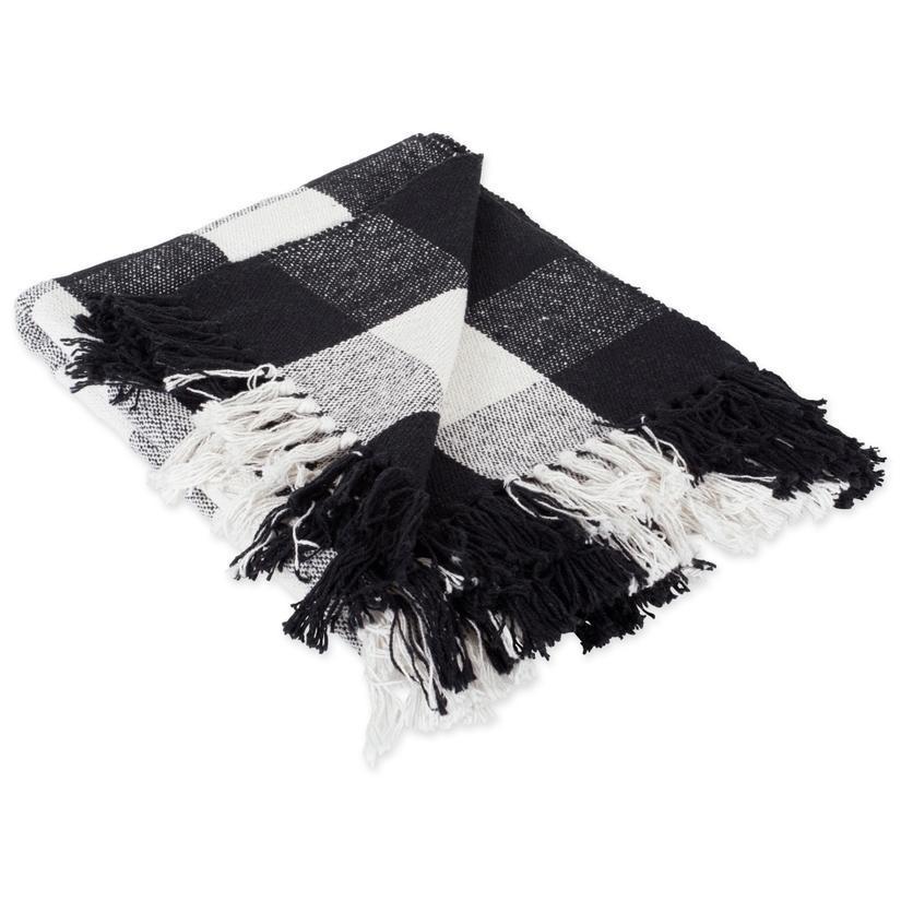 Black & White Buffalo Check Throw Blanket