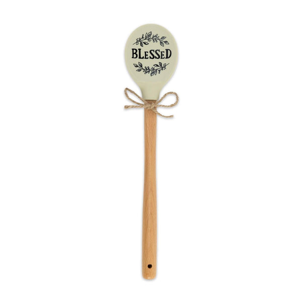 Blessed Silicone Head Wooden Spoon