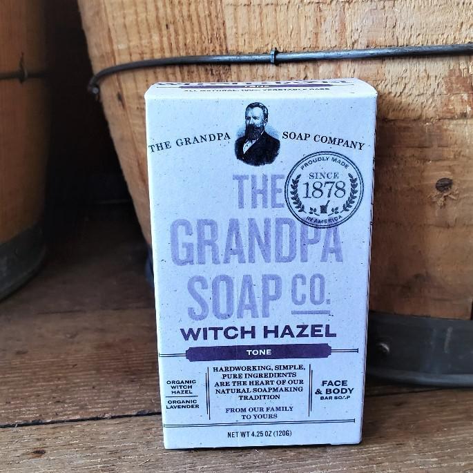 The Grandpa Soap Co Face and Body Bar Soap Witch Hazel Tone