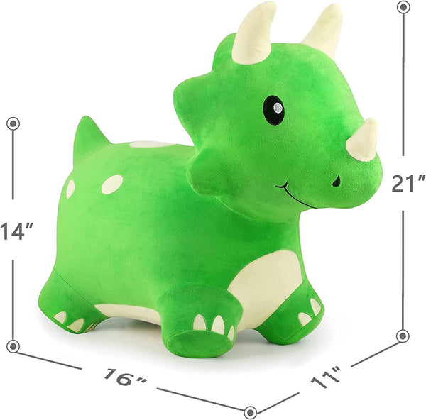 Bouncy Ride On Triceratops Dinosaur