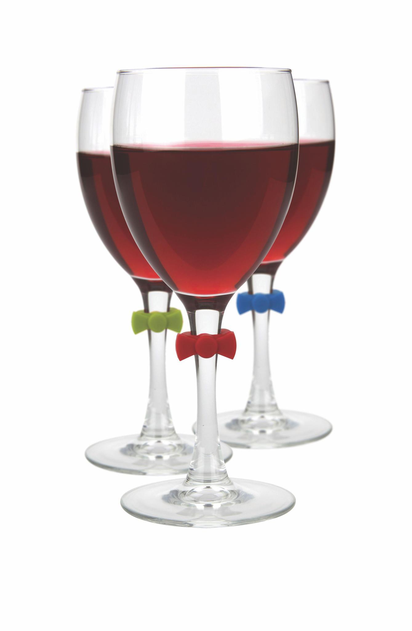 Bow Tie Drink and Wine Charms (6pk)