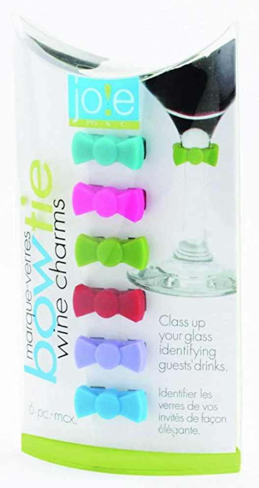Bow Tie Drink and Wine Charms (6pk)