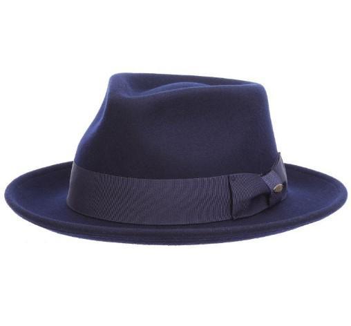 Bristol Wool Felt Fedora | Navy