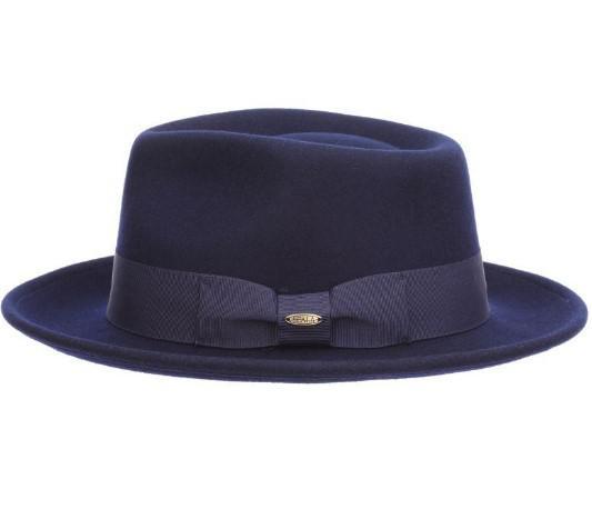 Bristol Wool Felt Fedora | Navy