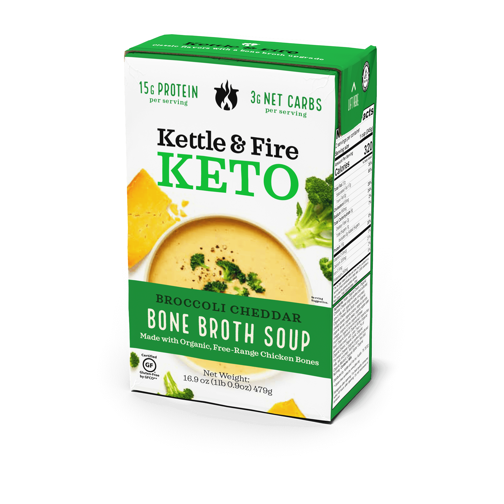 Broccoli Cheddar KETO Bone Broth Soup