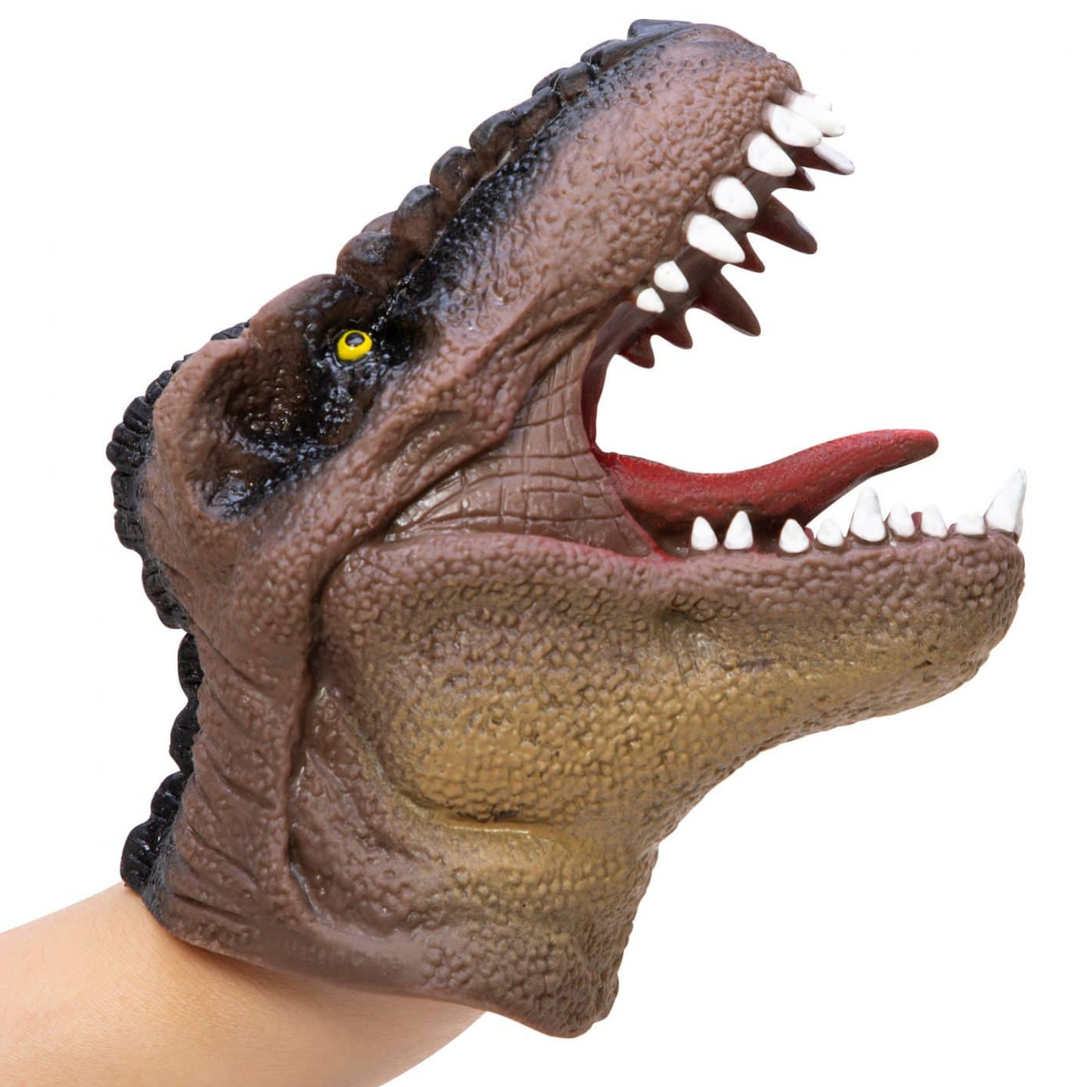 Dinosaur Hand Puppet Brown