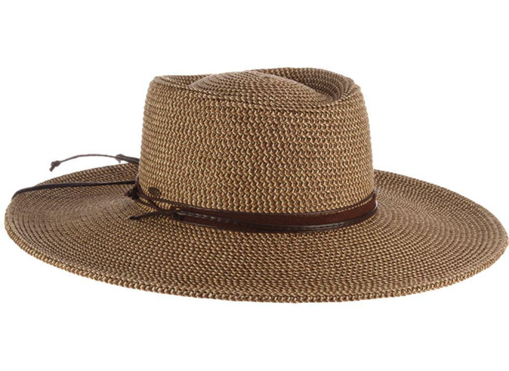 Ladies Boater Sun Hat | Bruges Brown