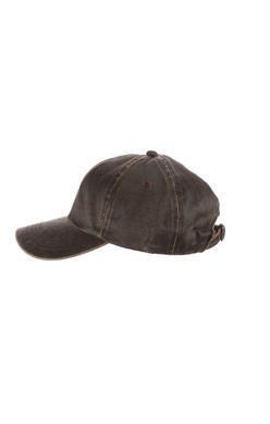 Weathered Cotton Adjustable Baseball Hat Brown