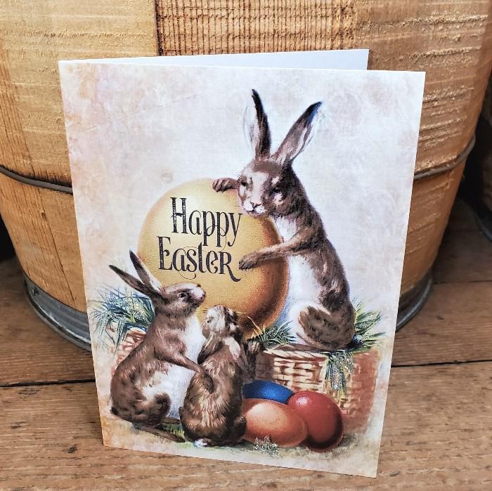 Bunny in a Basket Easter Card by Yesterday's Best