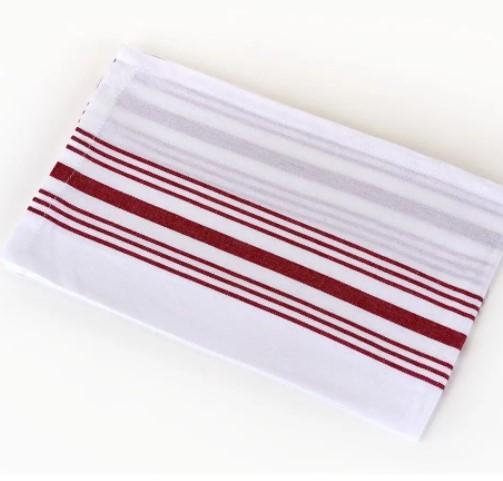 Striped Bistro Cloth Napkin Burgundy