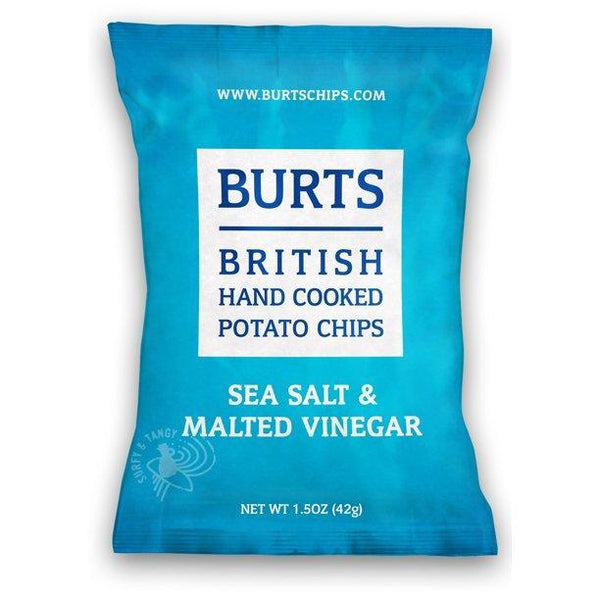Burts British Sea Salt & Malt Vinegar Hand Cooked Potato Chips