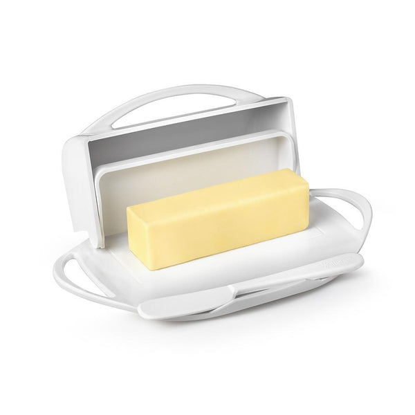 Butterie Butter Dish with attached Flip-Top Lid