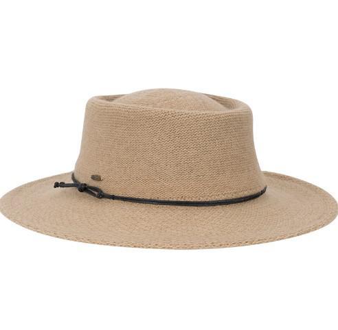 Firrella Knit Wool Blend Gaucho Hat Camel