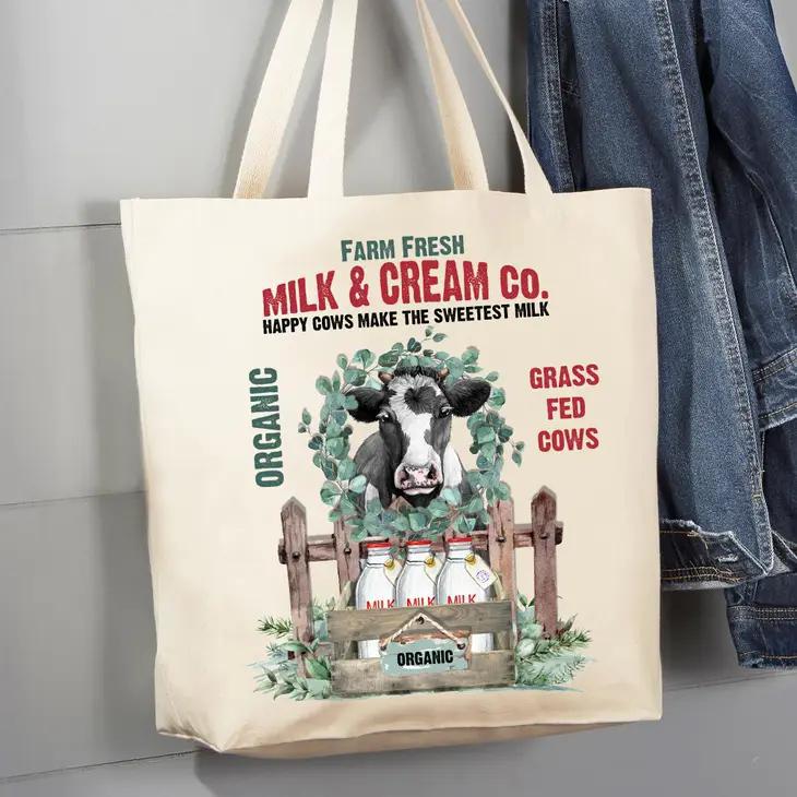 Canvas Tote Bag | Farm Fresh Milk & Cream Co.