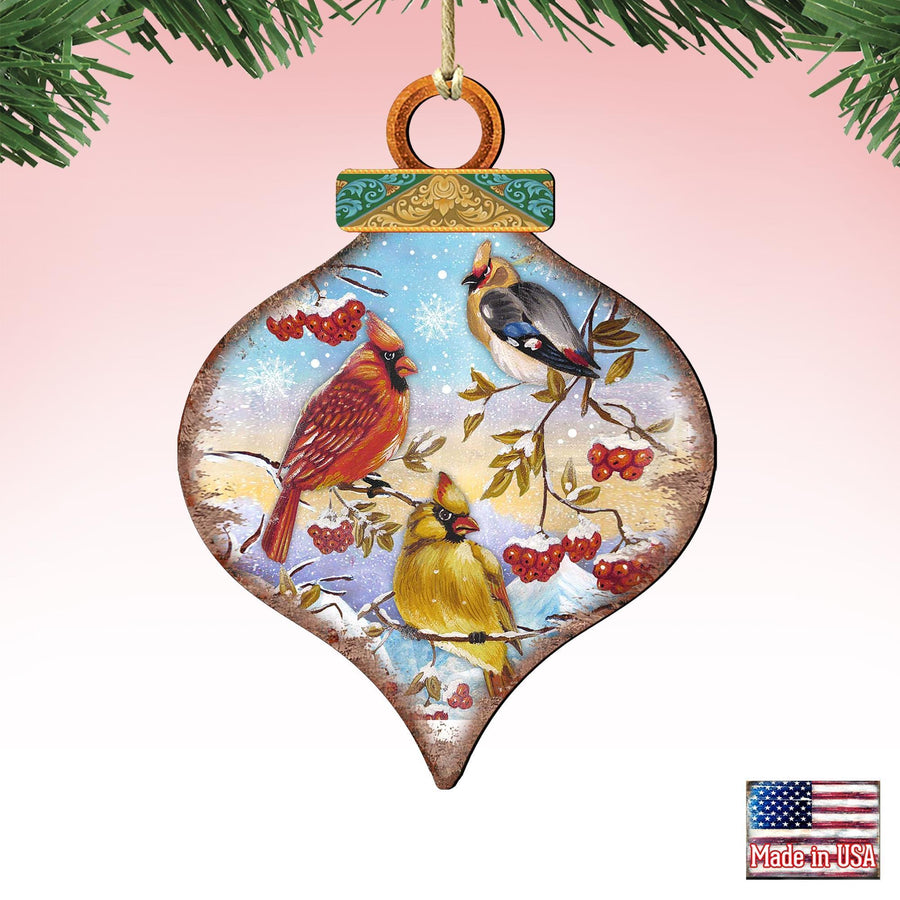 Cardinal Birds Keepsake Decorative Christmas Ornament