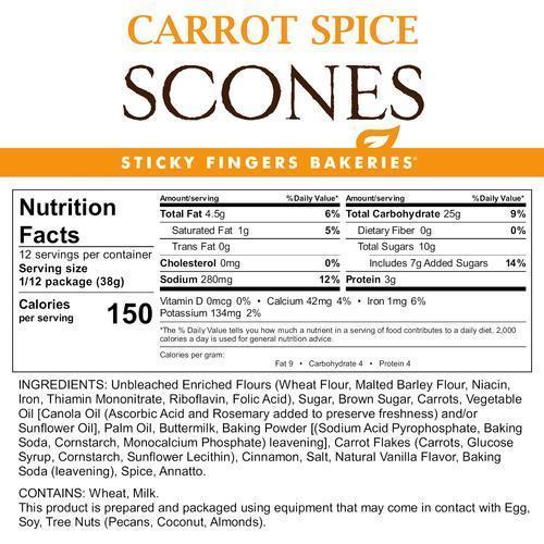 Carrot Spice Premium Scone Mix
