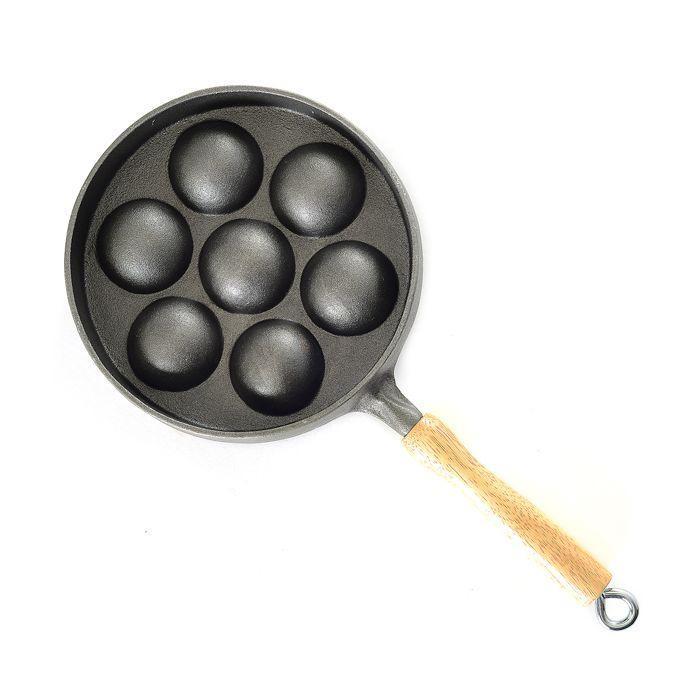 Cast Iron Aebleskiver Pan / Filled Pancake Pan