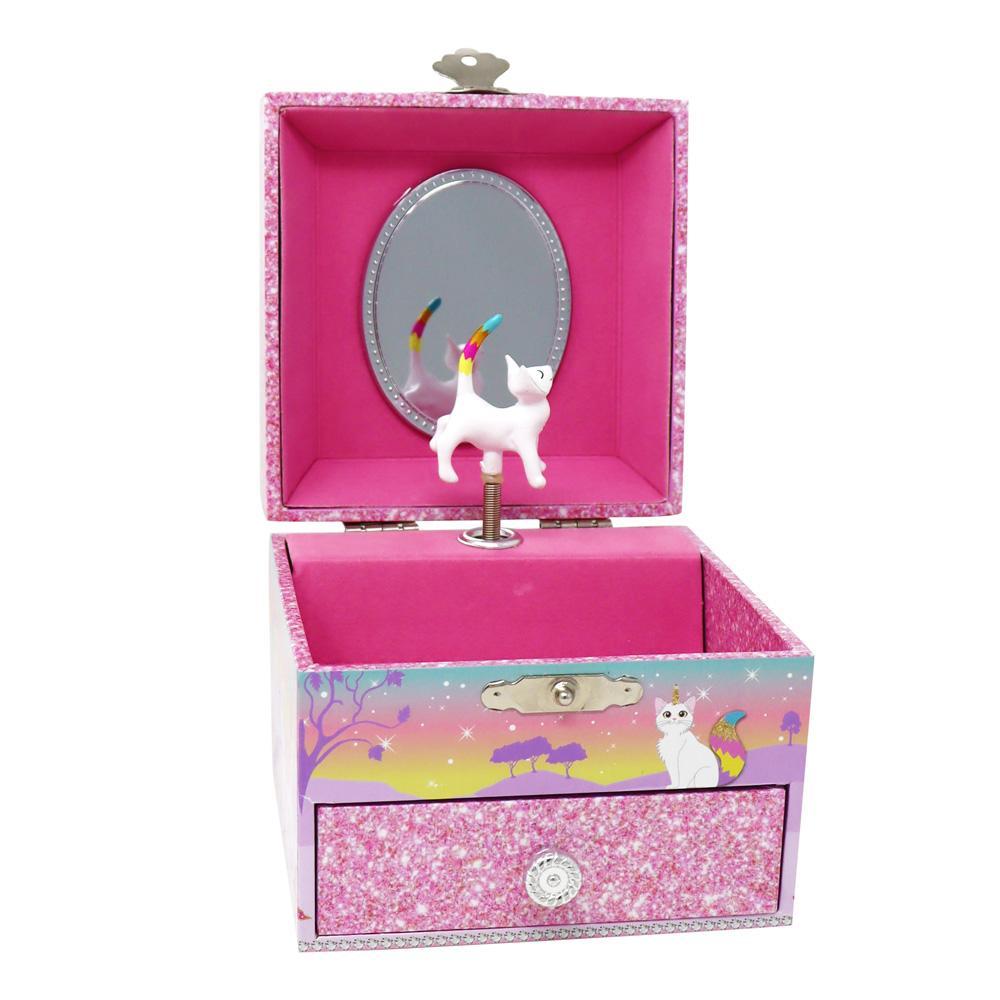 Caticorn Dreams Small Musical Jewelry Box