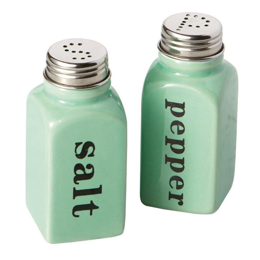 Celadon Ceramic Salt and Pepper Shakers