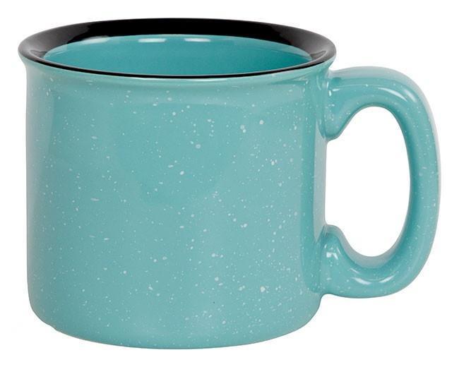 Ceramic Aqua Campfire Mug