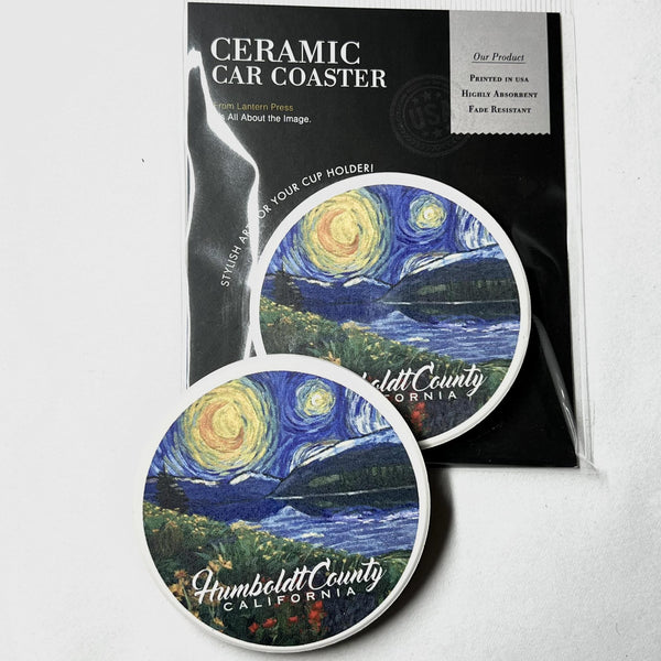 Ceramic Car Coaster | Humboldt Starry Night