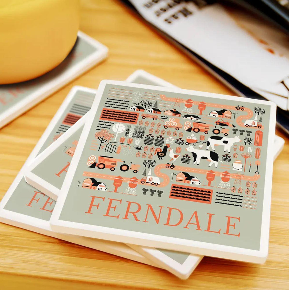 Ceramic Coaster | Ferndale California Farms