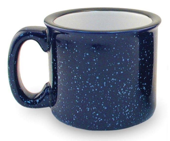 Ceramic Cobalt Blue Campfire Mug