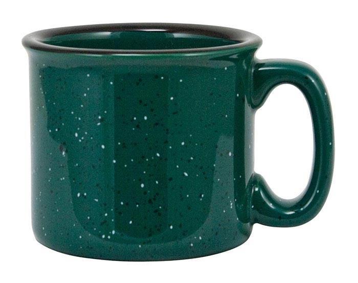 Ceramic Green Campfire Mug