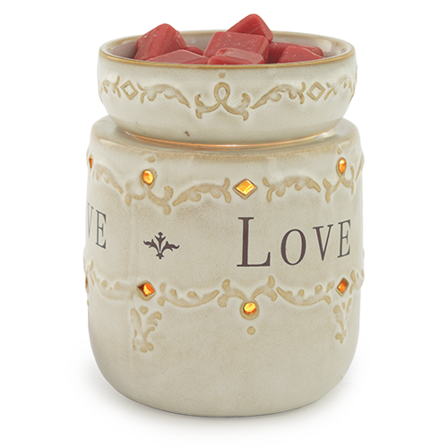 Ceramic Illumination Fragrance Warmer Live, Laugh, Love