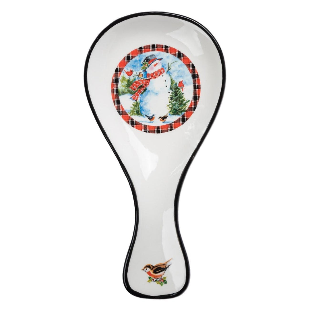 Ceramic Spoon Rest Snowman