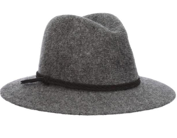 Lexi Wool Blend Safari Hat Charcoal