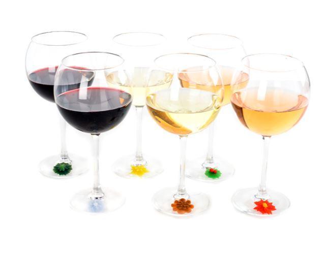 Charles Viancin Silicone Wine Glass Markers | Christmas Winter