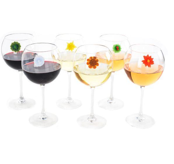 Charles Viancin Silicone Wine Glass Markers | Christmas Winter