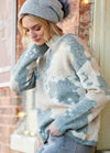 Charlie Paige Cloud Crew Sweater Pullover in Wool Blend