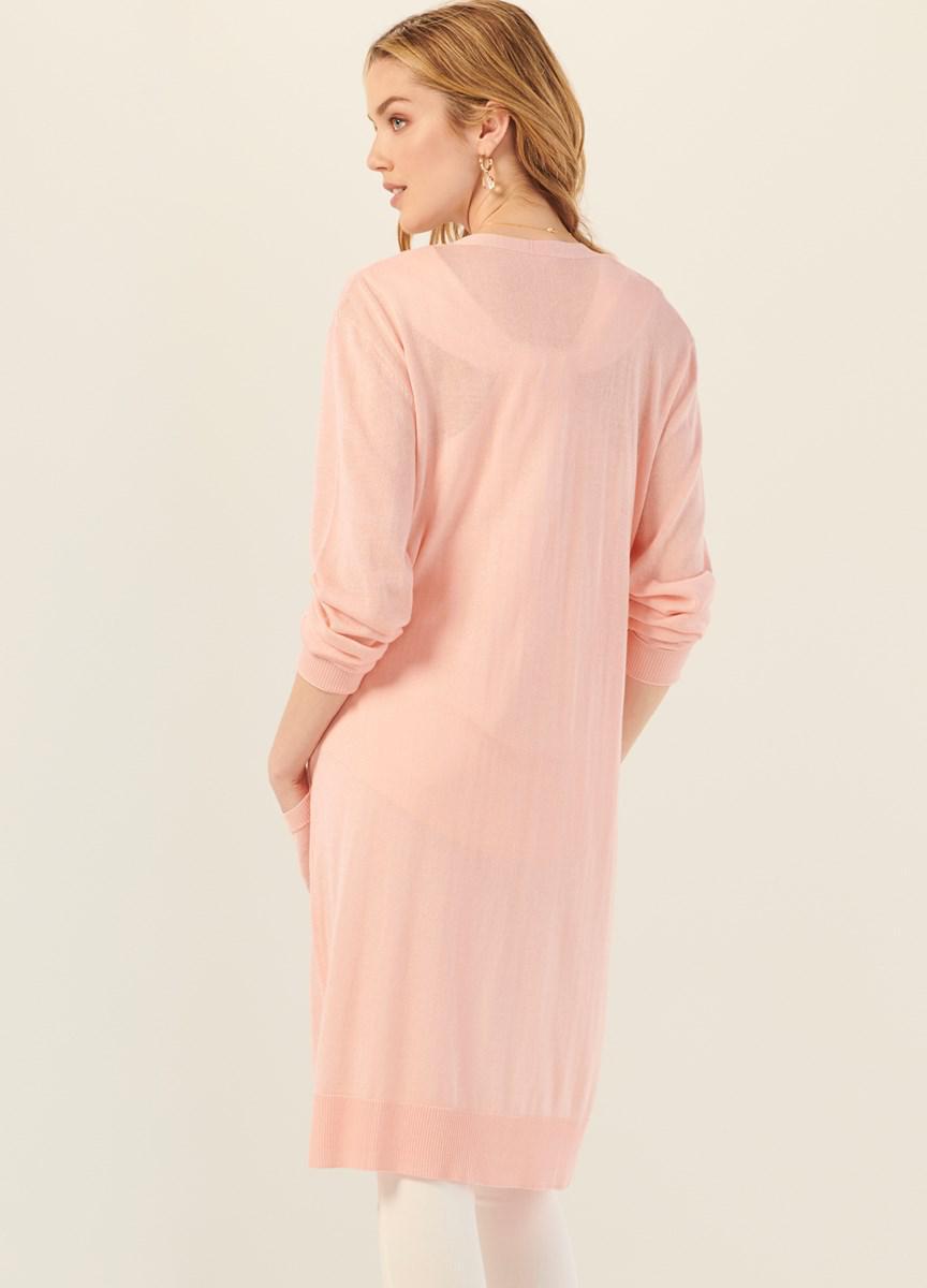 Charlie Paige Skyline Slim Cardigan | Crystal Rose