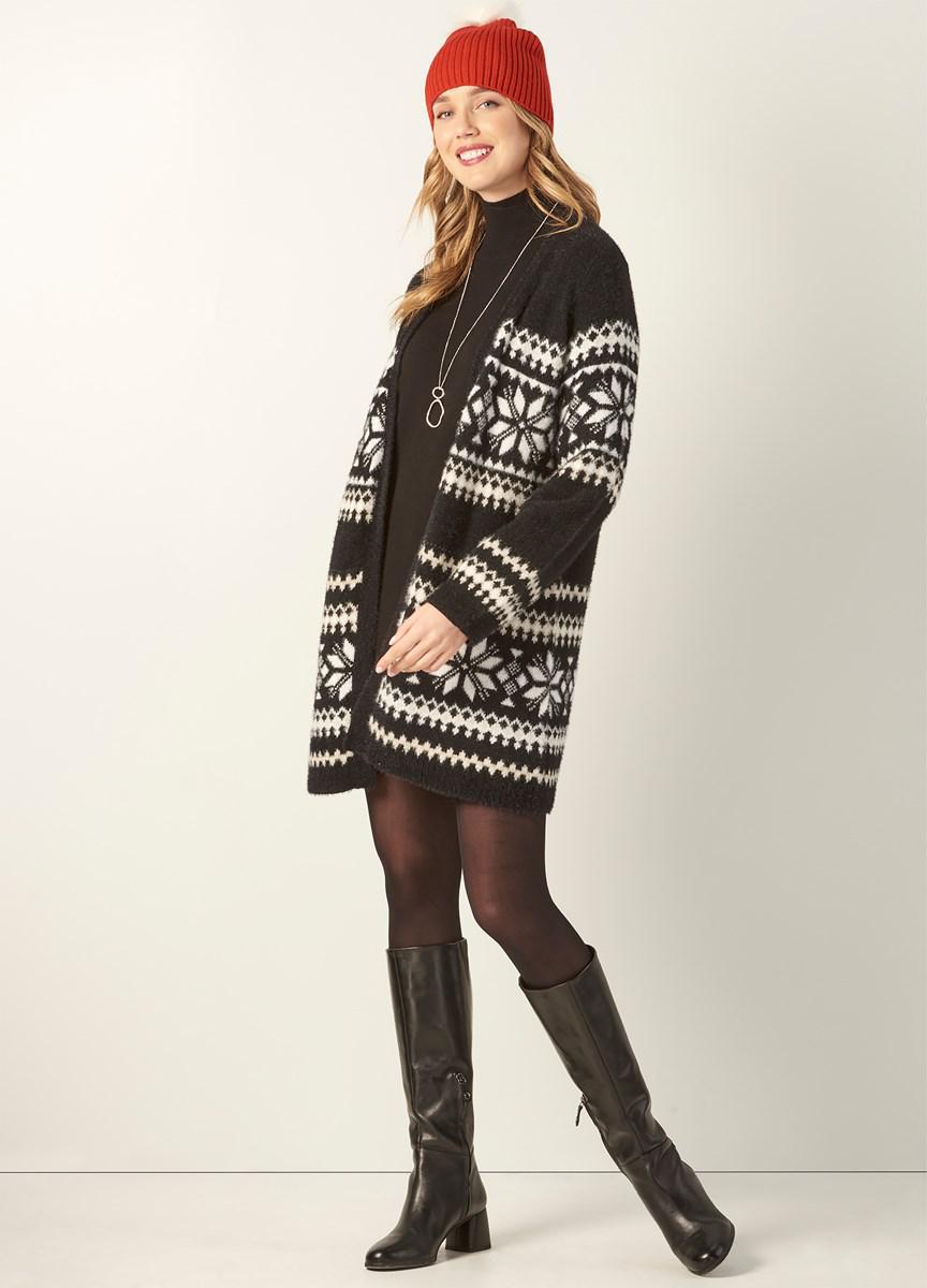 Charlie Paige Snowflake Cardigan