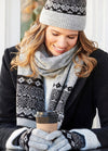 Charlie Paige Snowflake Hat, Scarf & Glove Set