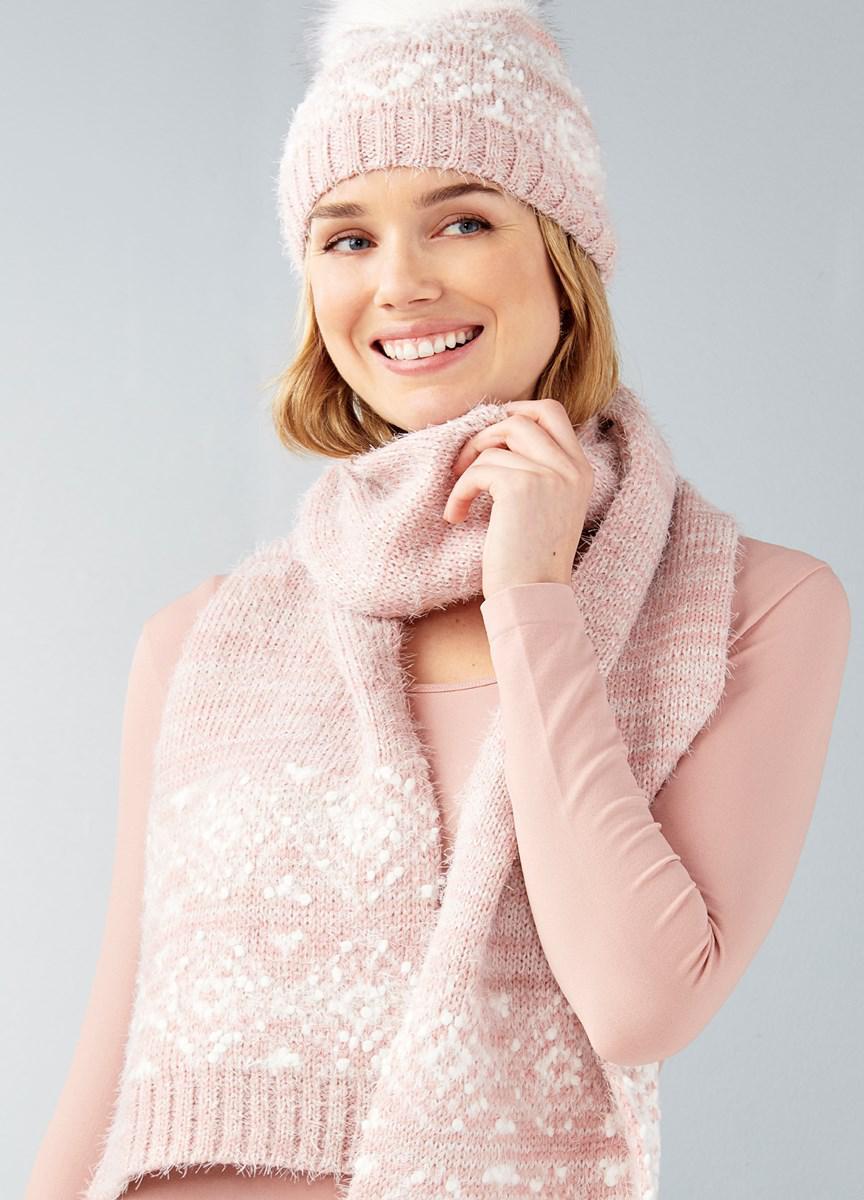 Charlie Paige Snowflake Luxe Hat and Scarf