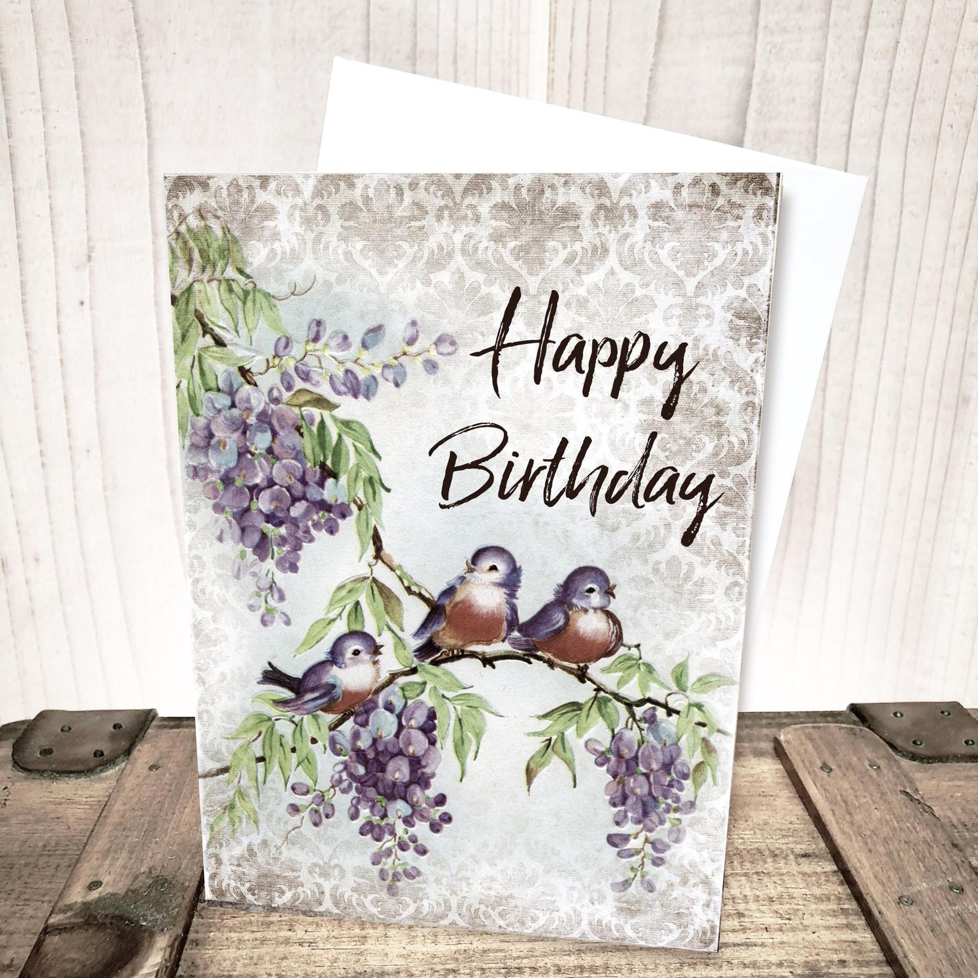 Cheerful Birds Birthday Card by Yesterday's Best