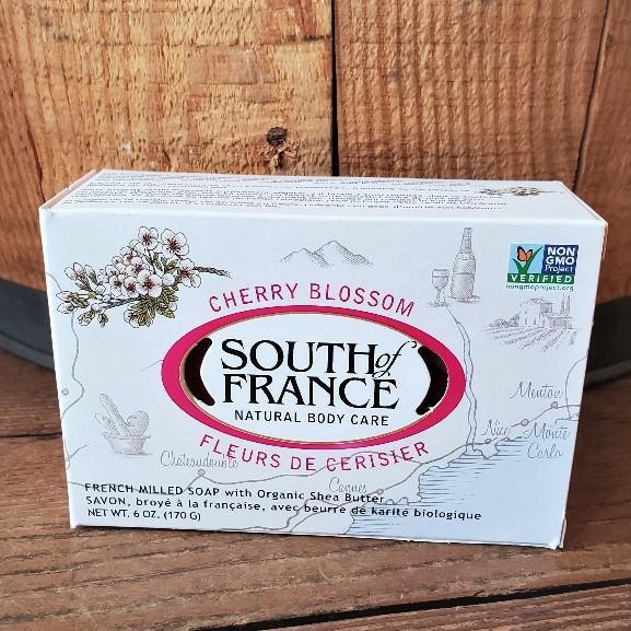 French Milled Soap Bar by South of France Cherry Blossom