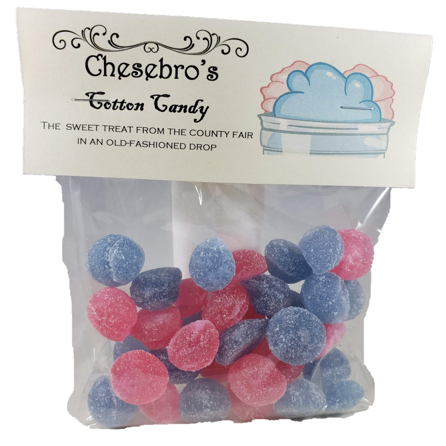 Chesebro's Handmade Cotton Candy Hard Candy Drops
