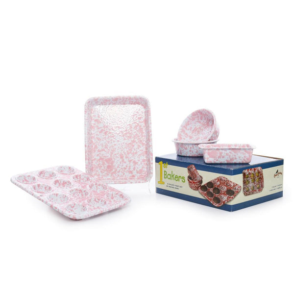 Children’s Enamelware First Bake Set | Pink