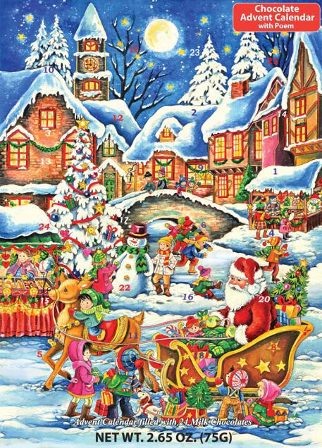 Chocolate Advent Calendar | Santa's Here