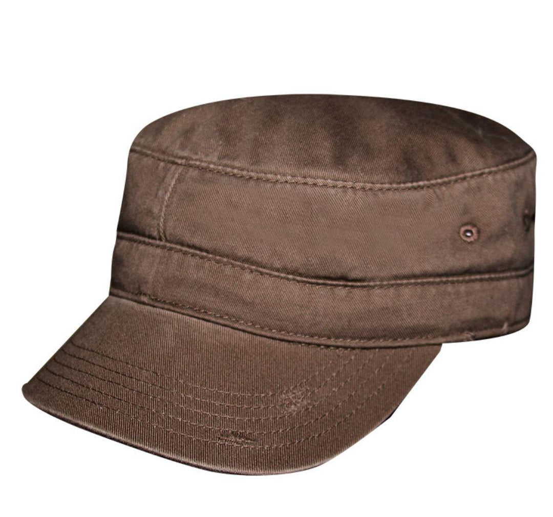 Garment Washed Twill Cadet Cap | Basswood Chocolate