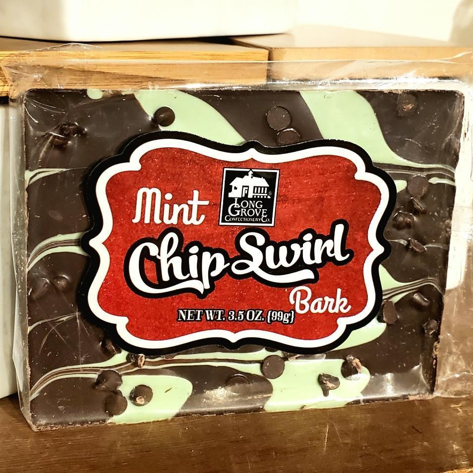 Chocolate Mint Chip Swirl Bark