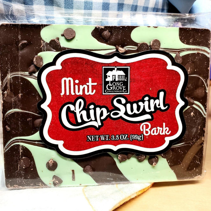 Chocolate Mint Chip Swirl Bark